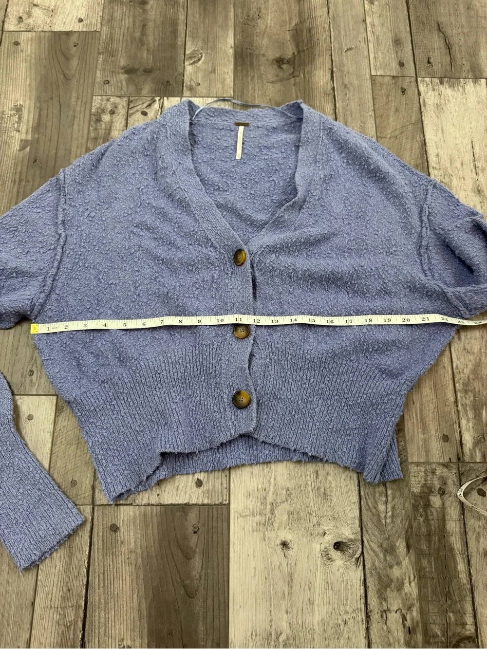 Free People Textured Purple Sweater Cardigan Oversized XS